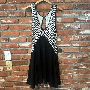 Free People Black & White Dress